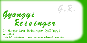 gyongyi reisinger business card